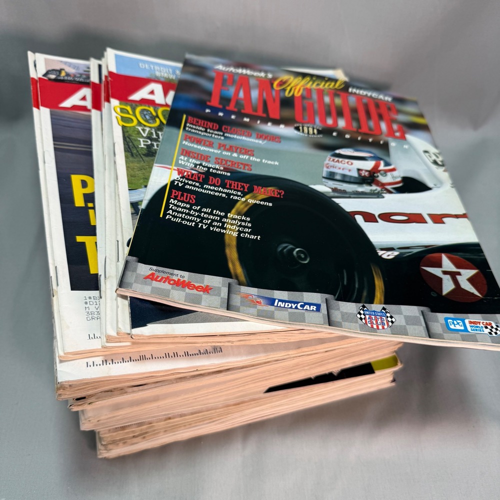 AutoWeek Magazine 1994 Full Year 51 Consecutive Issues + Fan Guide Racing Cars